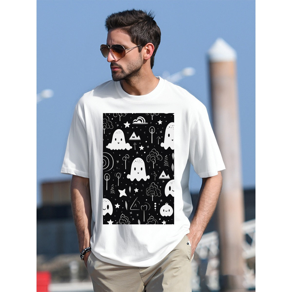 Men's T-Shirt  For The USA|180GSM Front DTF