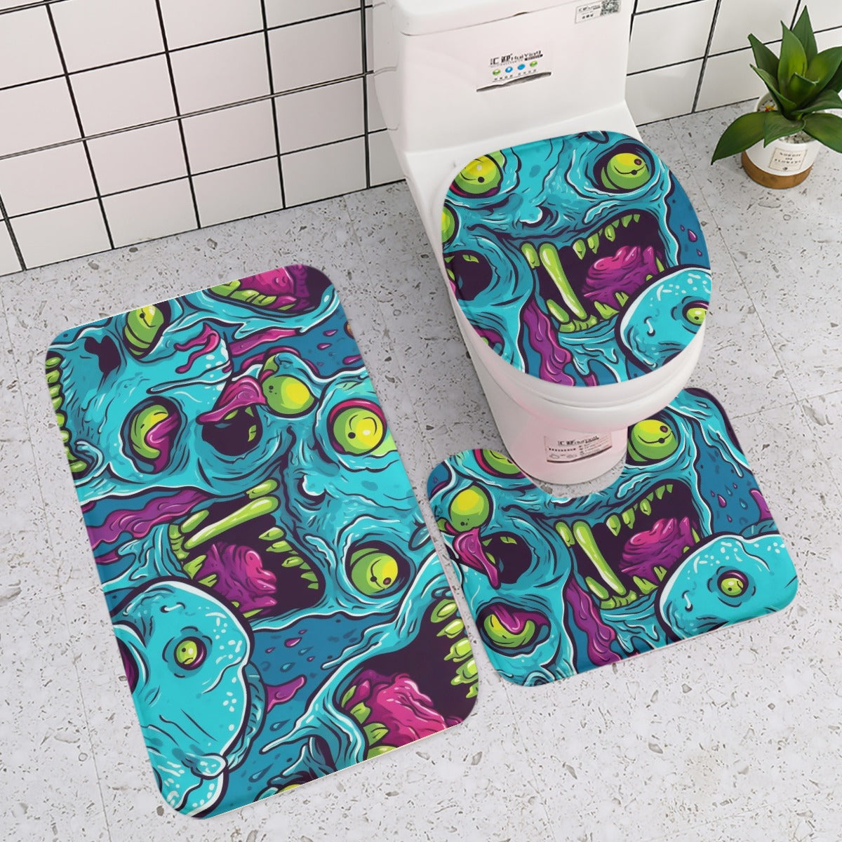 Three-piece toilet