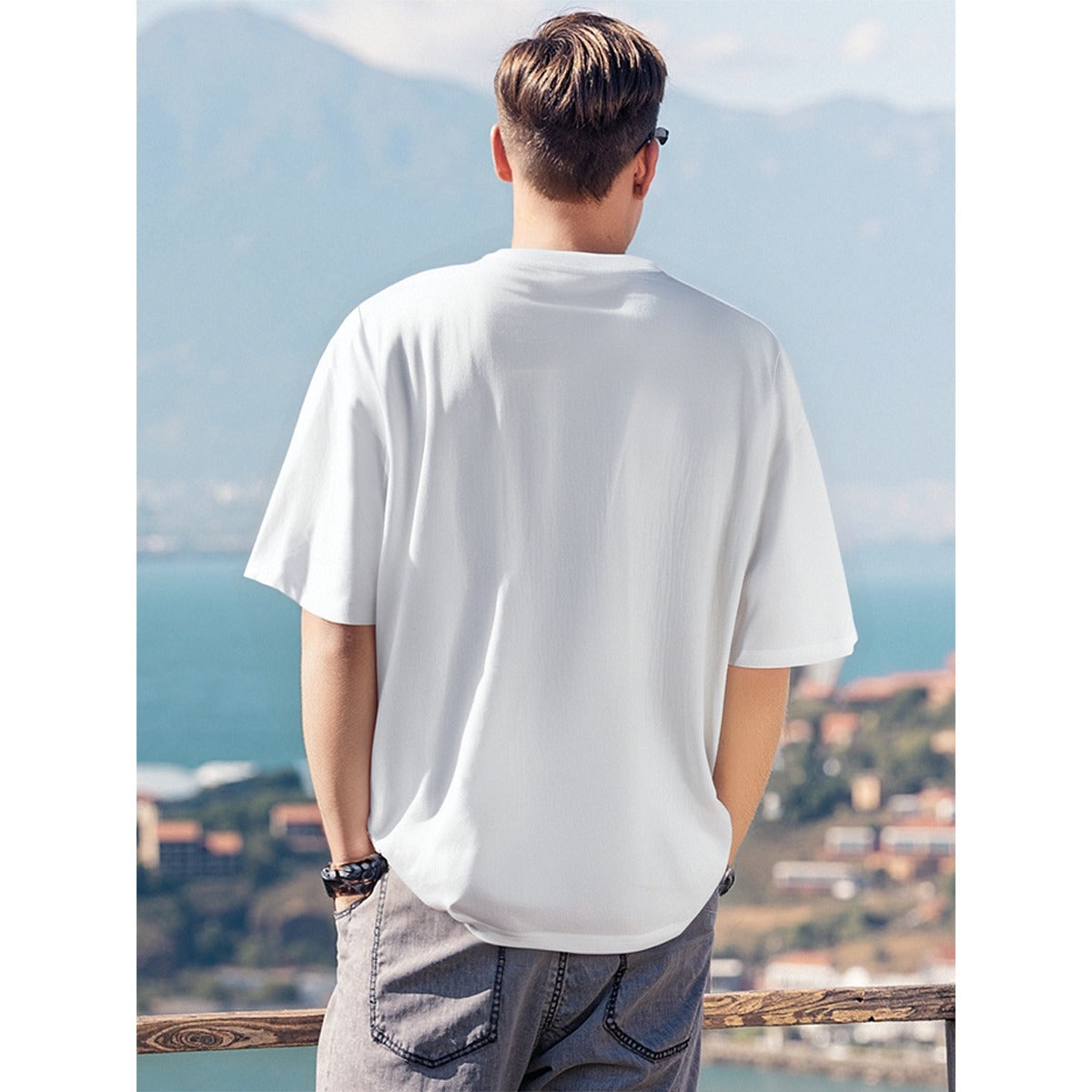 Men's T-Shirt  For The USA|180GSM Front DTF