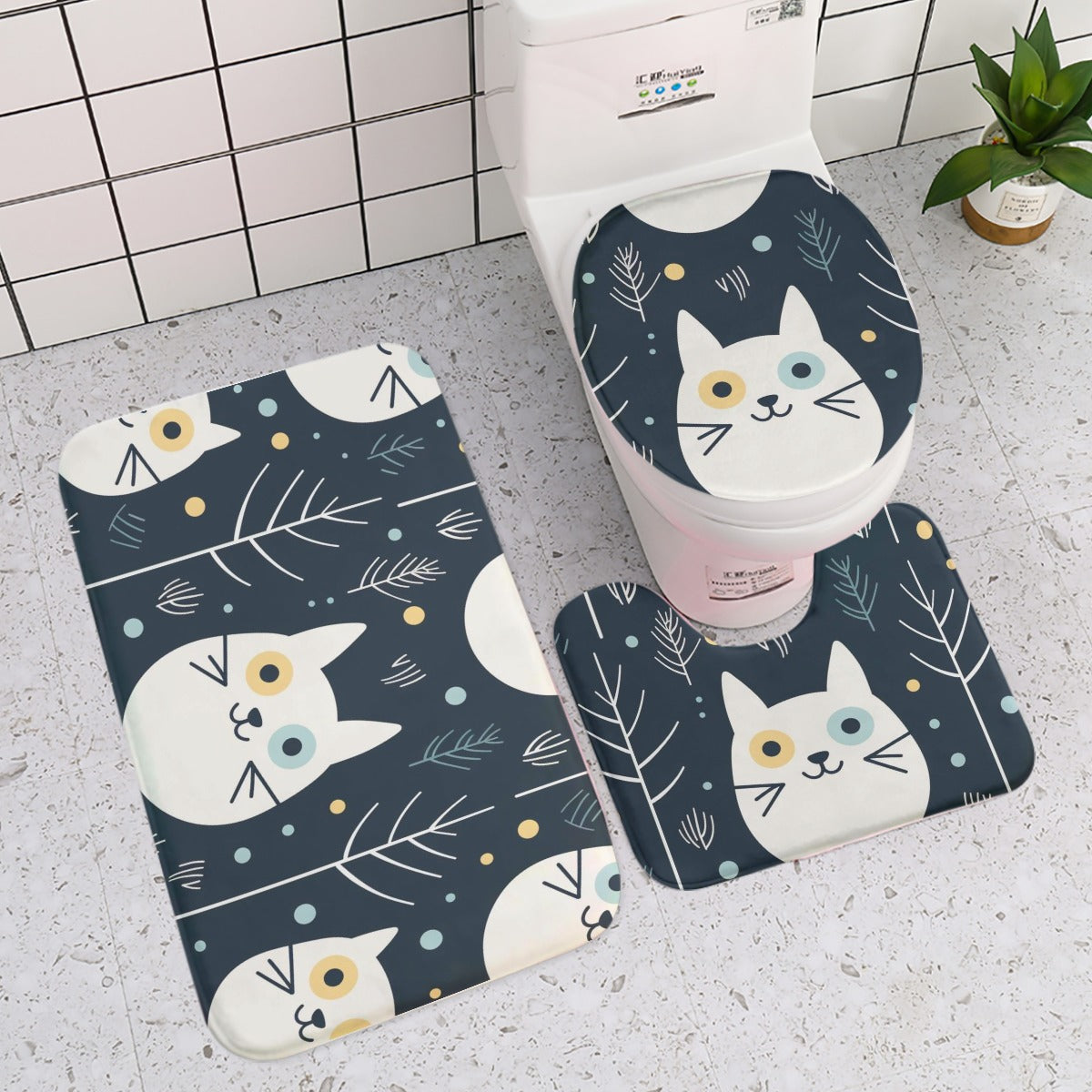 Three-piece toilet