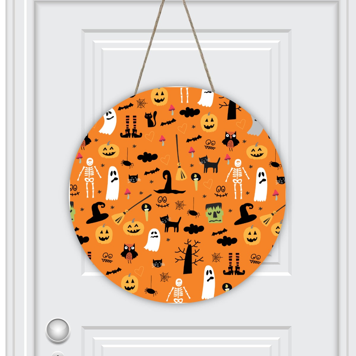 Round House Number Door Hanger