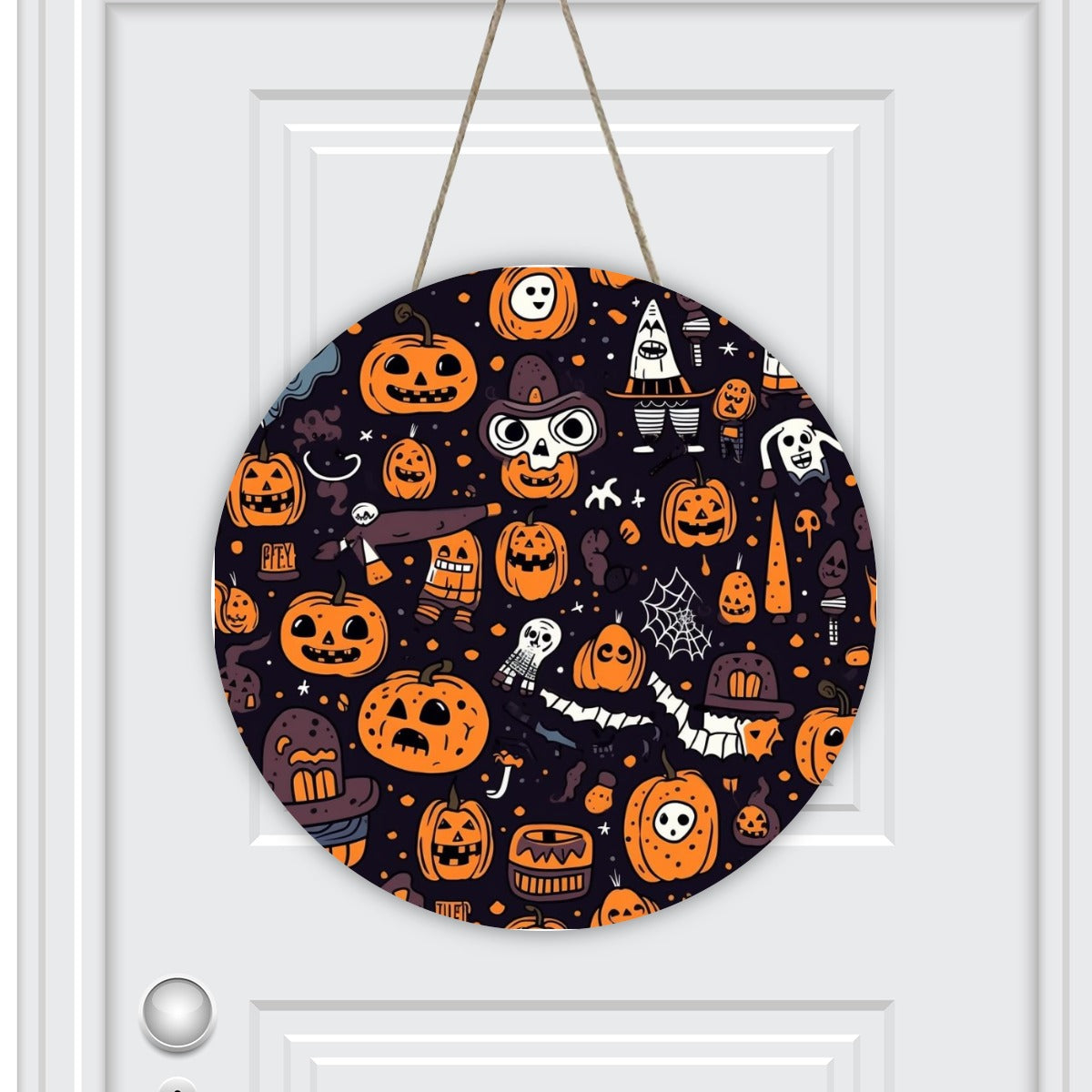 Round House Number Door Hanger