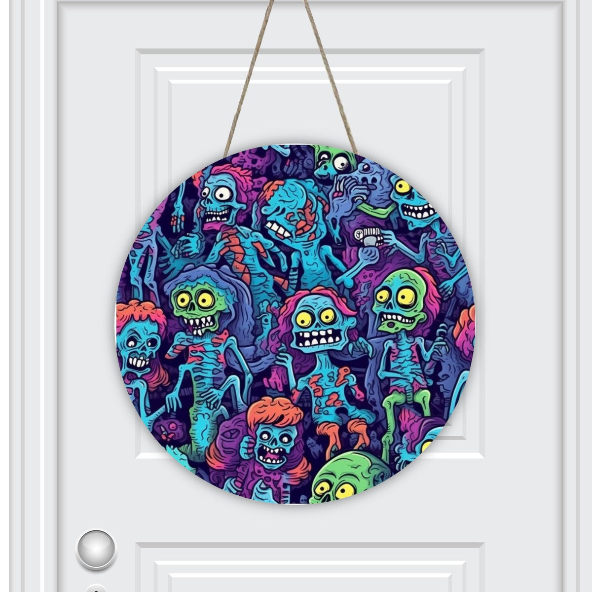 Round House Number Door Hanger