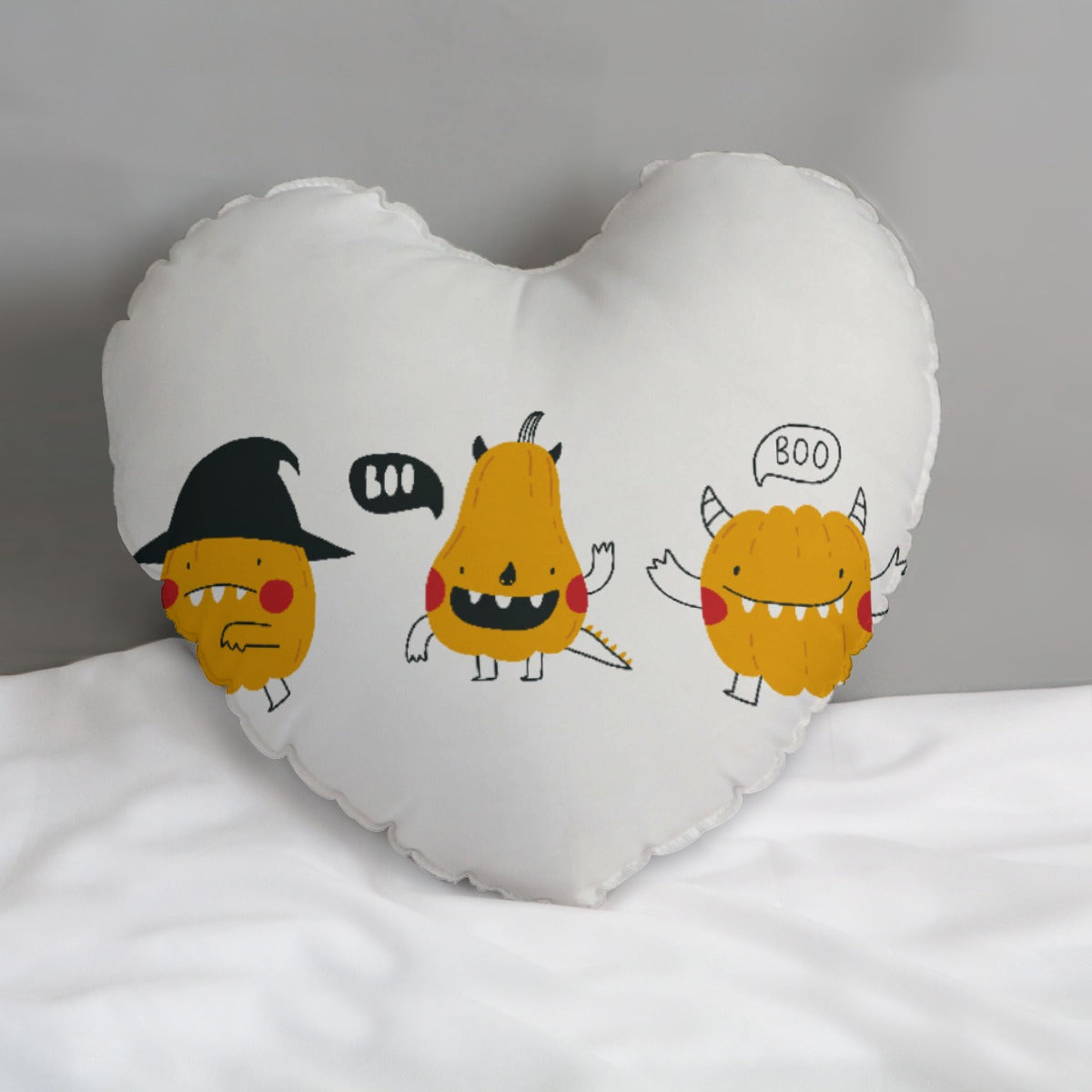All-Over Print Heart-shaped pillow