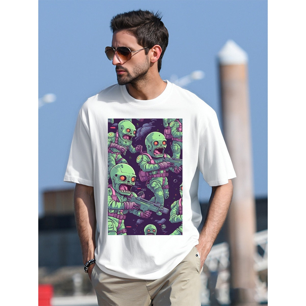 Men's T-Shirt  For The USA|180GSM Front DTF