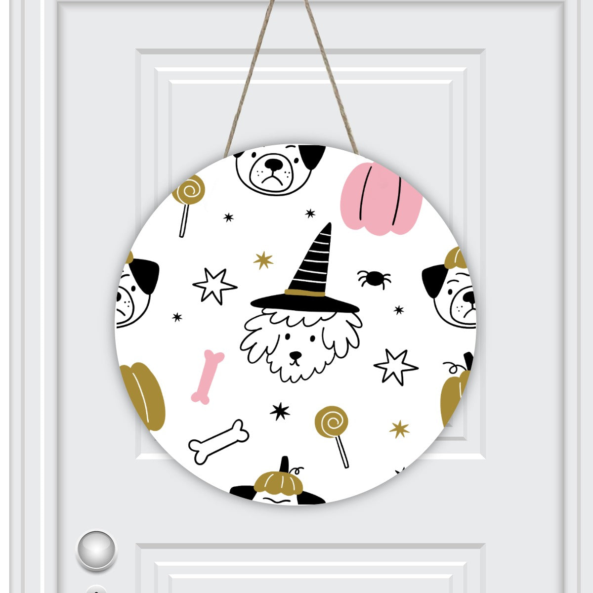 Round House Number Door Hanger