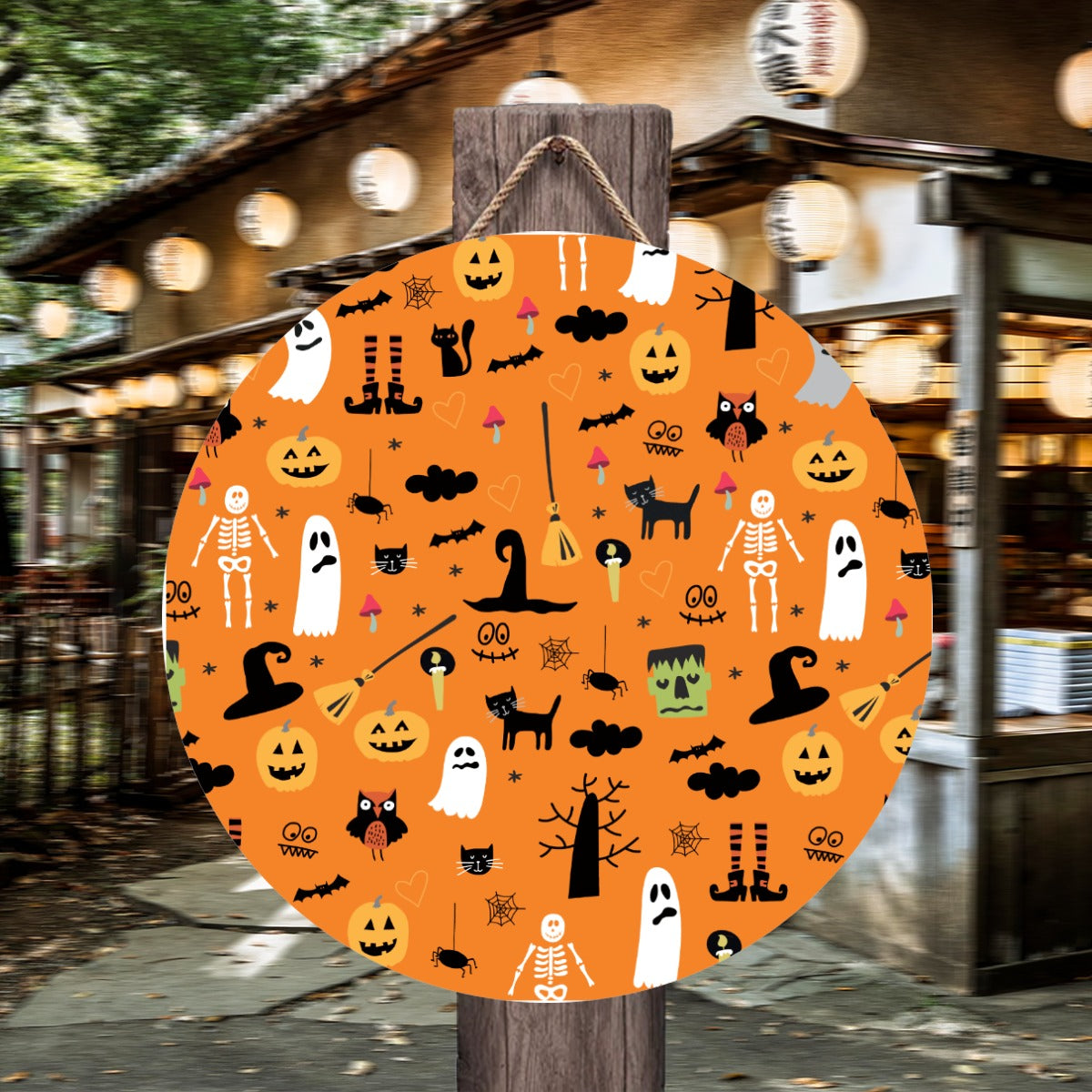 Round House Number Door Hanger