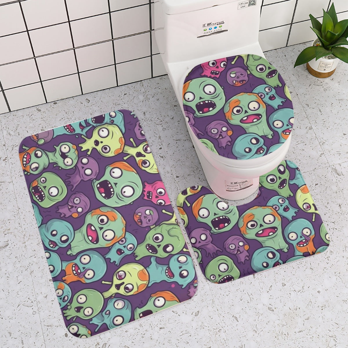 Three-piece toilet
