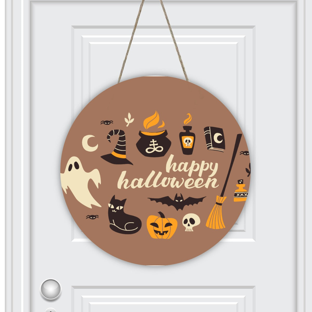 Round House Number Door Hanger