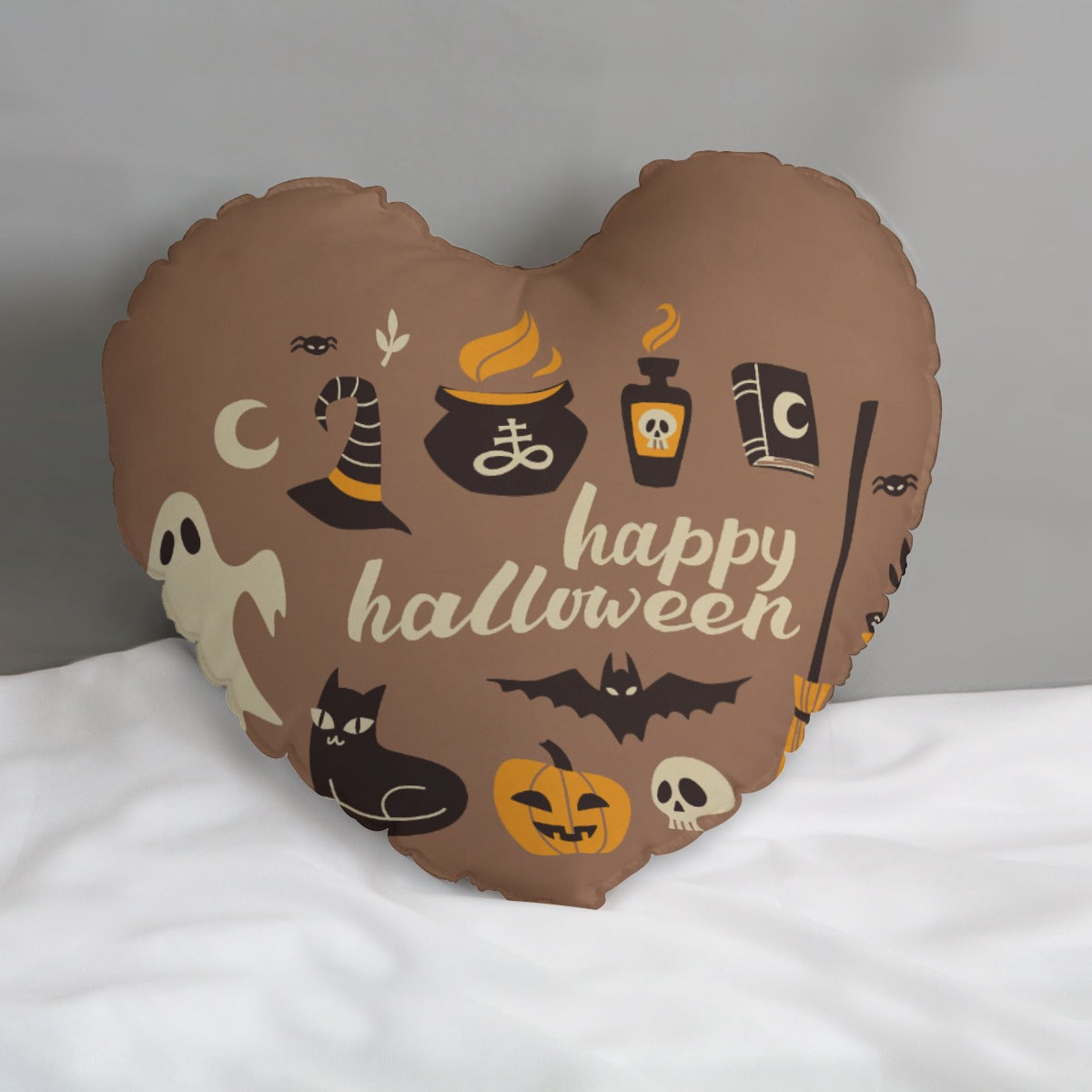 All-Over Print Heart-shaped pillow