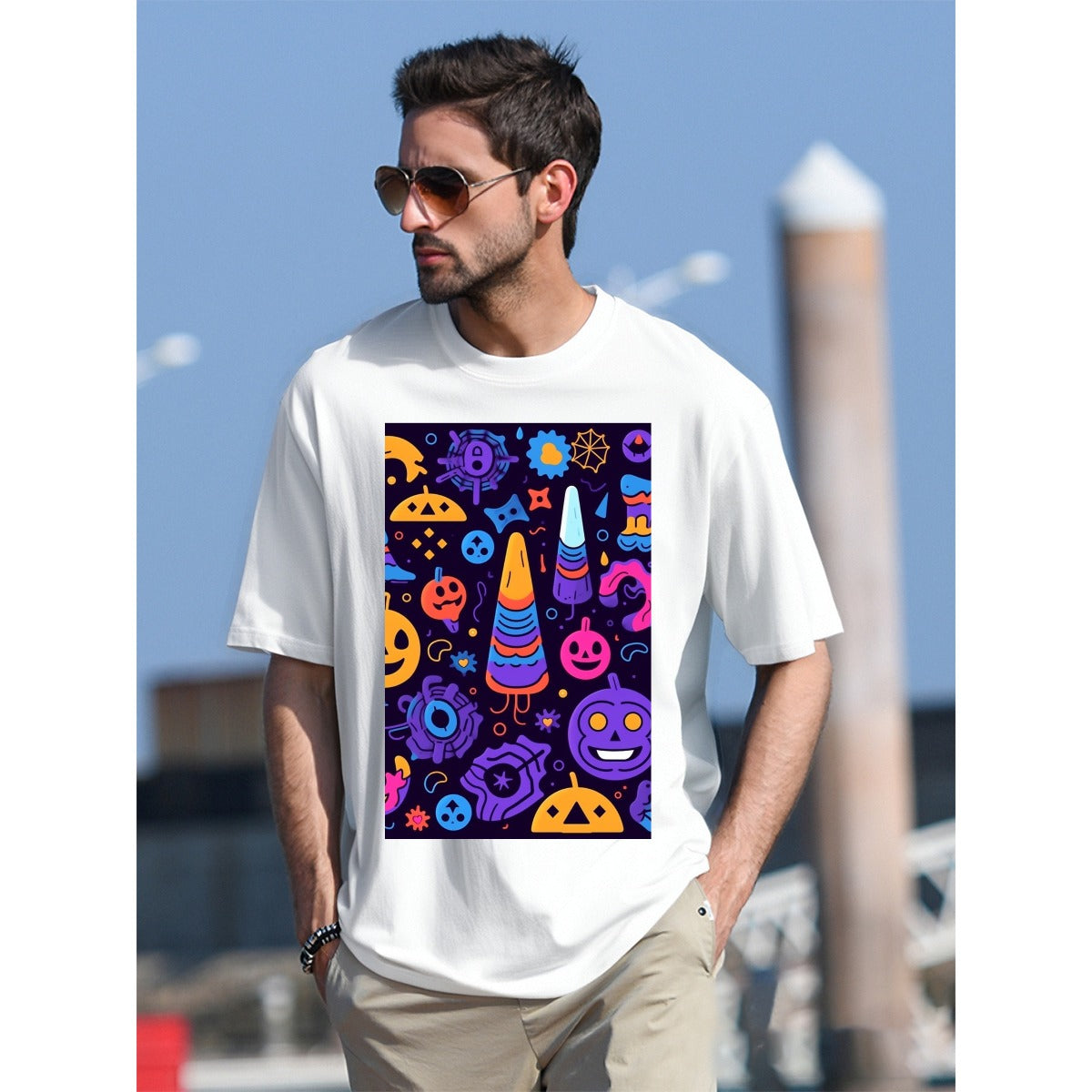 Men's T-Shirt  For The USA|180GSM Front DTF